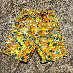 Nike Youth Large Nike Smiley Disc Swimming Board Shorts mesh lined